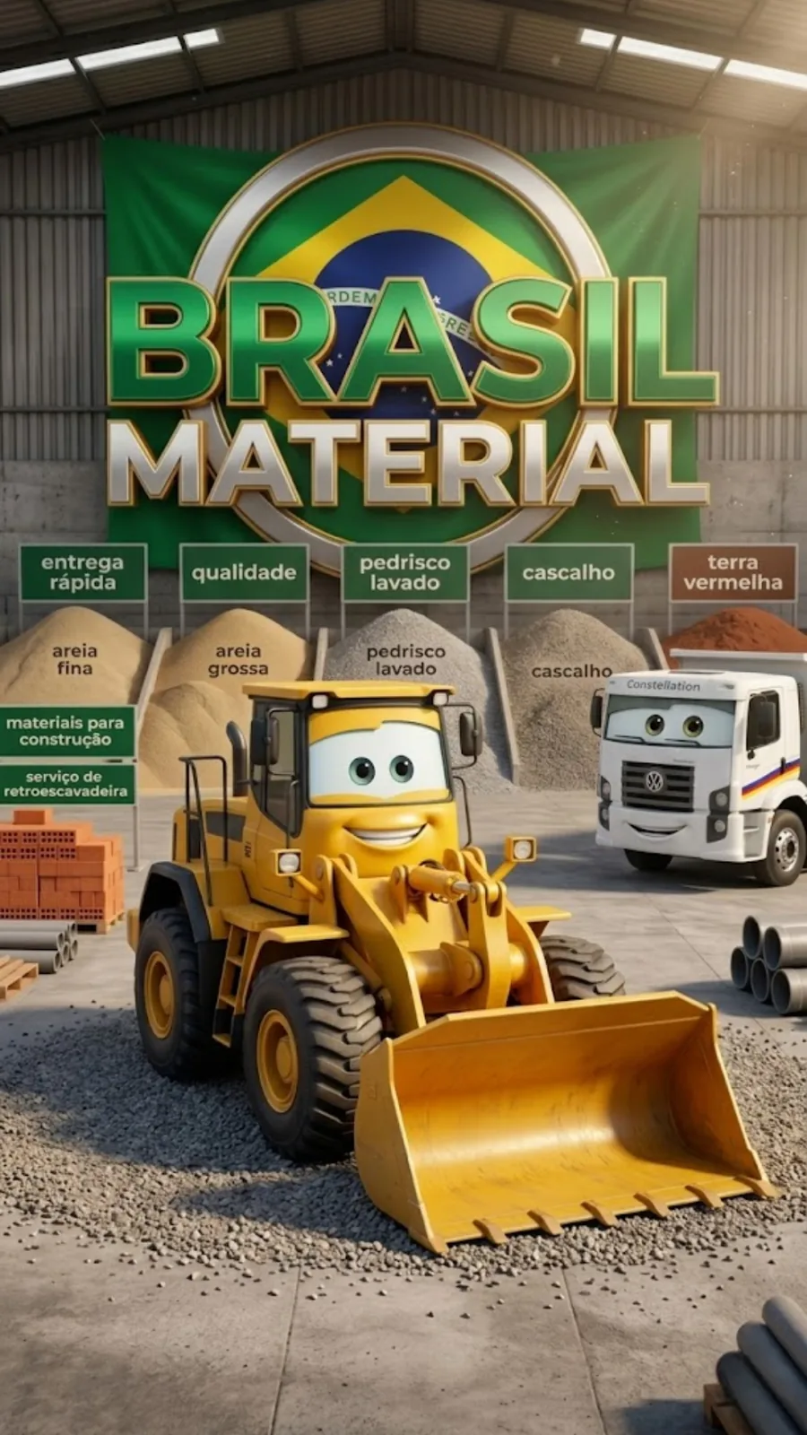 Criação de mascote 3D para divulgação comercial