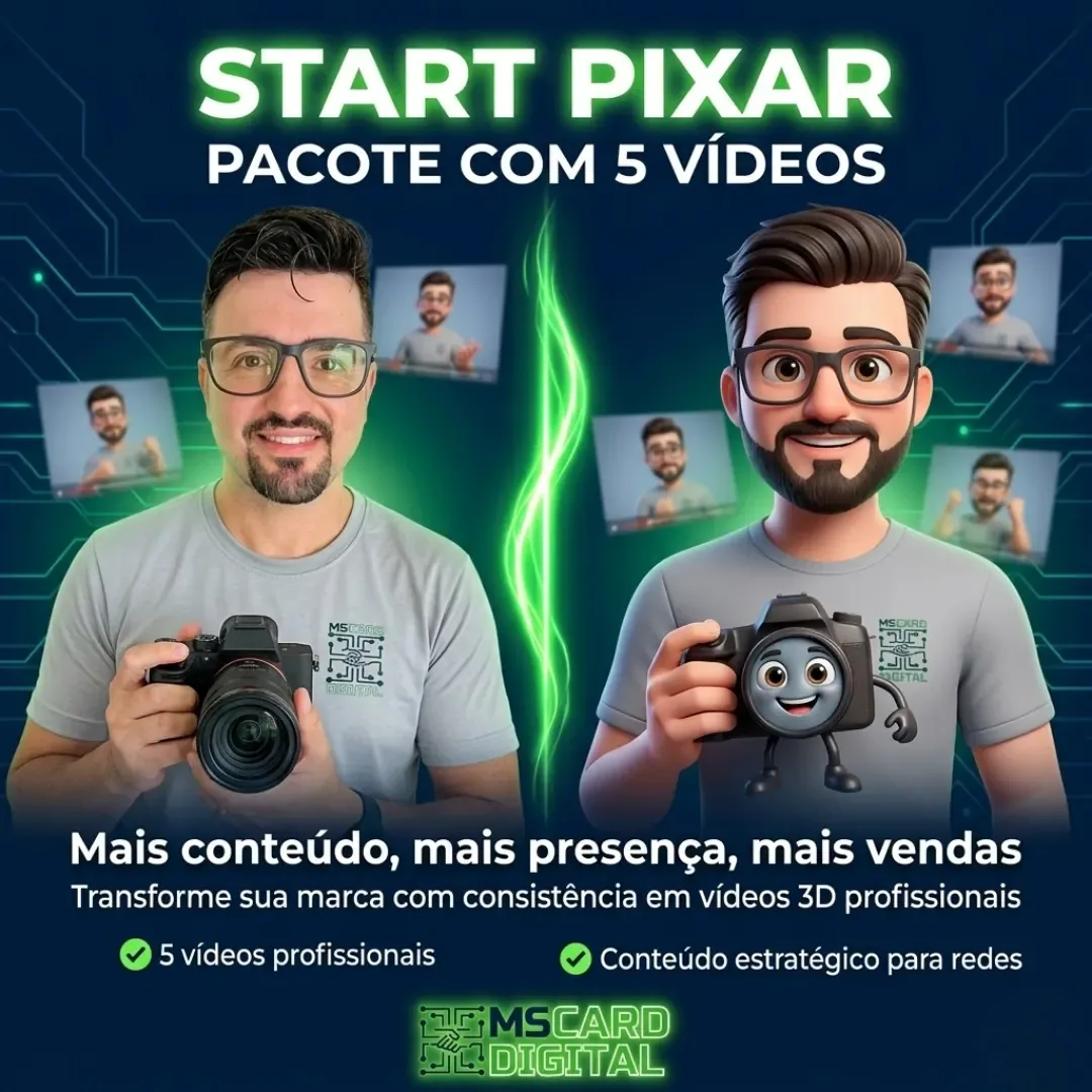 START PIXAR | PACOTE 5 VÍDEOS